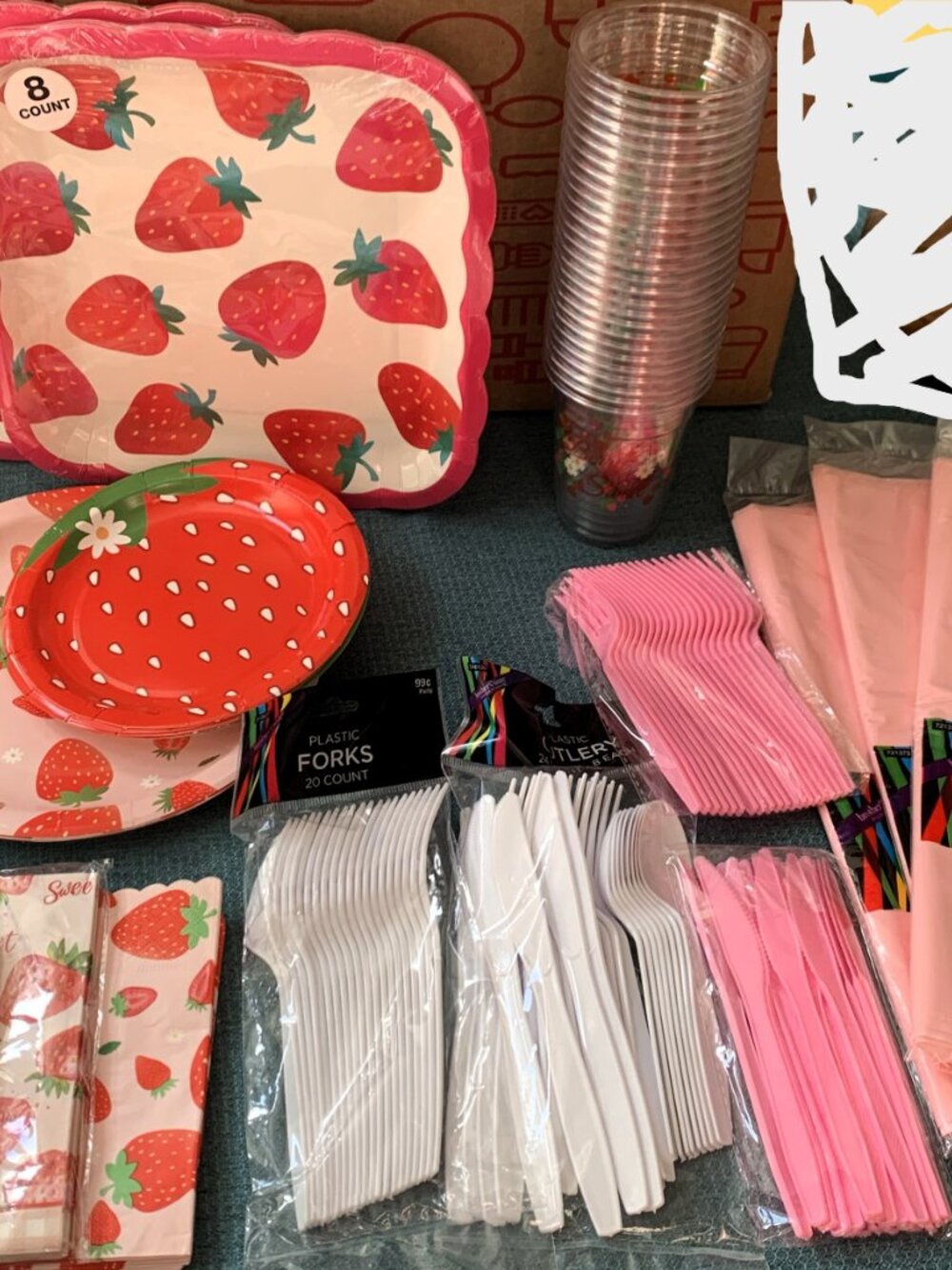 Strawberry baby shower or party bundle